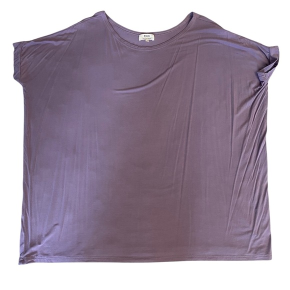 Piko 1988 Purple Oversized Boxy Short Sleeve T-Shirt - Picture 1 of 5